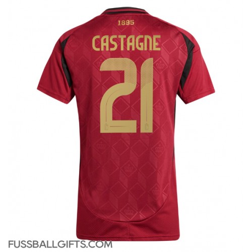 Belgien Timothy Castagne #21 Fußballbekleidung Heimtrikot Damen EM 2024 Kurzarm